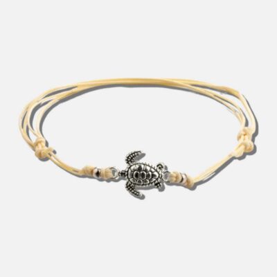 Antik sort kahiko-armbånd med anker